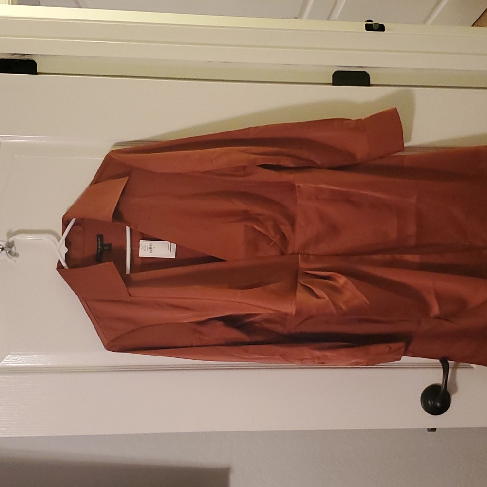 Satin wrap mini dress
